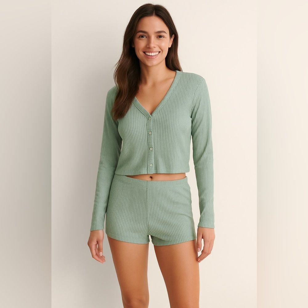 NWT Victoria's Secret Lounge Set Ribbed Pajamas